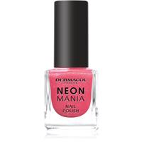 Dermacol Neon Mania nail polish shade 7 Coral Sunset 5 ml