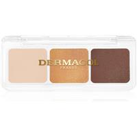 Dermacol Compact Trio eyeshadow palette shade 3 Golden Sands 4.2 g