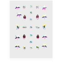 Diva & Nice Cosmetics Face Stones stickers for the face Pink Tears 35 pc