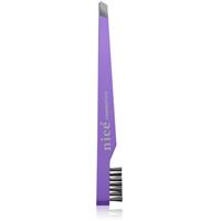 Diva & Nice Cosmetics Accessories slanted tweezers with brush Purple 1 pc