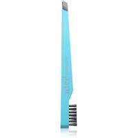 Diva & Nice Cosmetics Accessories slanted tweezers with brush Turquoise 1 pc