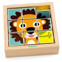 DJECO Wooden Block Puzzle Animals activity puzzle toy 2y+ 1 pc