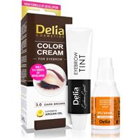 Delia Cosmetics Argan Oil brow colour shade 3.0 Dark Brown 15 ml