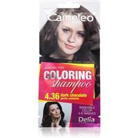 Delia Cosmetics Cameleo Coloring Shampoo toning shampoo for hair shade 4.36 Dark Chocolate 40 ml