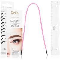 Delia Cosmetics Eyebrow Expert Eyebrow Stencils stencils for eyebrows 1 pc