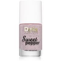 Delia Cosmetics Sweet Pepper Black Particles nail polish shade 03 Capri 11 ml