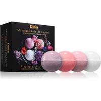 Delia Cosmetics Fizzing Bath Bombs Floral Mix gift set for the bath 4x100 g