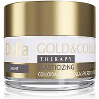 Delia Cosmetics Gold & Collagen Therapy night cream for improved skin elasticity 50 ml