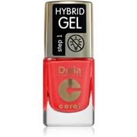 Delia Cosmetics Coral Nail Enamel Hybrid Gel gel nail polish shade 146 11 ml