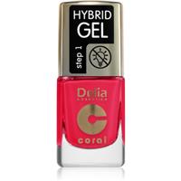 Delia Cosmetics Coral Nail Enamel Hybrid Gel gel nail polish shade 148 11 ml