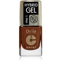 Delia Cosmetics Coral Nail Enamel Hybrid Gel gel nail polish shade 144 11 ml