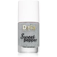 Delia Cosmetics Sweet Pepper Black Particles nail polish shade 01 Cloudy 11 ml