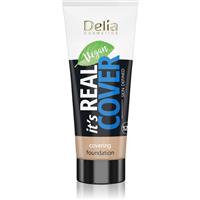 Delia Cosmetics It's Real Cover High Cover Foundation Shade 201 vanille 30 ml