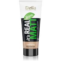Delia Cosmetics It's Real Matt mattifying foundation shade 103 Warm Beige 30 ml