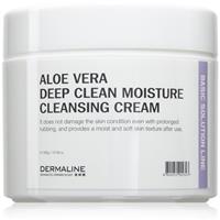 Dermaline Basic Solution Line Aloe Vera Deep Clean Moisture Cleansing Cream deep-cleansing cream with aloe vera for sensitive skin 300 ml