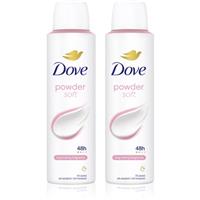 Dove Powder Soft antiperspirant spray 2x150 ml