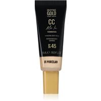 Dripping Gold CC Me In Mini Trial lightweight foundation SPF 45 shade Porcelain 01 5 ml