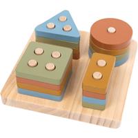 2Kids Toys Colourful Shape Sorter activity puzzle toy 12m+ 17 pc