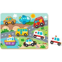 2Kids Toys Shape Puzzles activity puzzle toy Traffic 12m+ 8 pc