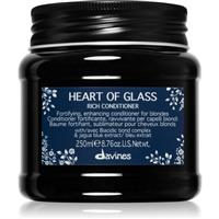 Davines Heart of Glass Rich Conditioner strengthening conditioner for blonde hair 250 ml