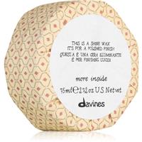 Davines More Inside Shine Wax hair styling wax for shiny and soft hair 75 ml