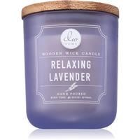 DW Home Signature Relaxing Lavender scented candle with wooden wick 340 g