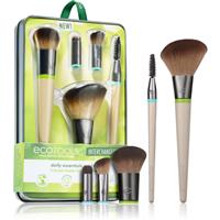 EcoTools Interchangeables Daily Essentials makeup brush set with a pouch 5 pc