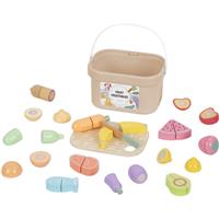 eliNeli Fruit Vegetables toy set wooden 1 pc