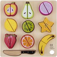 eliNeli Cutting Fruits fruit cutting toy wooden 18m+ 9 pc