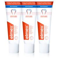 Elmex Caries Protection Gentle White whitening toothpaste with fluoride 3x75 ml