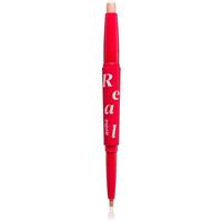 espoir Real Eye Dual Stick long-lasting eyeshadow pencil with highlighter shade 02 Peach Beam 0.5 g