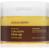 EQQUALBERRY Collagen Glow Up Gel Toner Pads toner pads with a brightening effect 60 pc