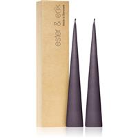 ester & erik cone candles muted mauve (no. 42) decorative candle 2x25 cm