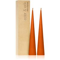 ester & erik cone candles mild orange (no. 16) decorative candle 2x25 cm