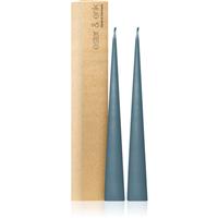 ester & erik cone candles steel blue (no. 64) decorative candle 2x37 cm