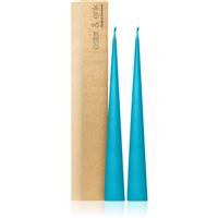 ester & erik cone candles turquoise (no. 56) decorative candle 2x37 cm