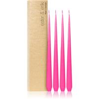 ester & erik taper candle clear pink (no. 41) decorative candle 4x32 g