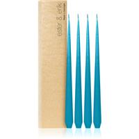 ester & erik taper candle turquoise (no. 56) decorative candle 4x32 cm
