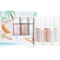 essie mini triopack summer nail polish set shade ballet slippers, topless and barefoot, marshmallow