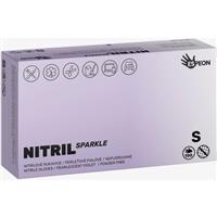 Espeon Nitril Sparkle Pearlescent Violet nitrile powder-free gloves size S 2x50 pc