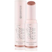 essence satin GLOW creamy lipstick with satin finish shade 01 Whole Latte Love 3.5 g