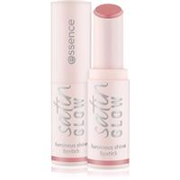 essence satin GLOW creamy lipstick with satin finish shade 02 Blushin It 3.5 g