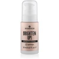 essence BRIGHTEN UP! Perfecting Primer liquid primer under makeup shade 01 Light Beige 20 ml