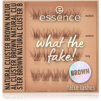 essence WHAT THE FAKE! false eyelashes 05 Natural Cluster Brown 1 pair