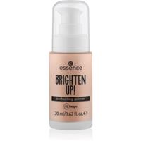 essence BRIGHTEN UP! Perfecting Primer liquid primer under makeup shade 02 Beige 20 ml