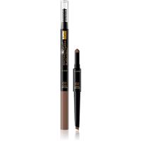 Eveline Cosmetics Brow Styler precise eyebrow pencil 3-in-1 shade 02 Dark Brown 1,2 g