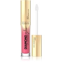 Eveline Cosmetics Diamond Glow shimmering lip gloss with hyaluronic acid shade 09 Peach Dream 4.5 ml