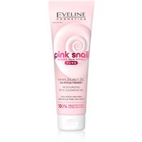 Eveline Cosmetics Pink Snail Glazed Skin Effect PDRN moisturising cleansing gel 140 ml