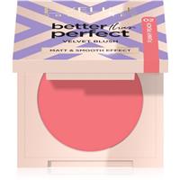Eveline Cosmetics Better than Perfect Velvet Blush blusher with matt effect shade 02 Funny Peach 1 pc