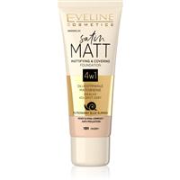 Eveline Cosmetics Satin Matt mattifying foundation with snail extract shade 101 Ivory 30 ml